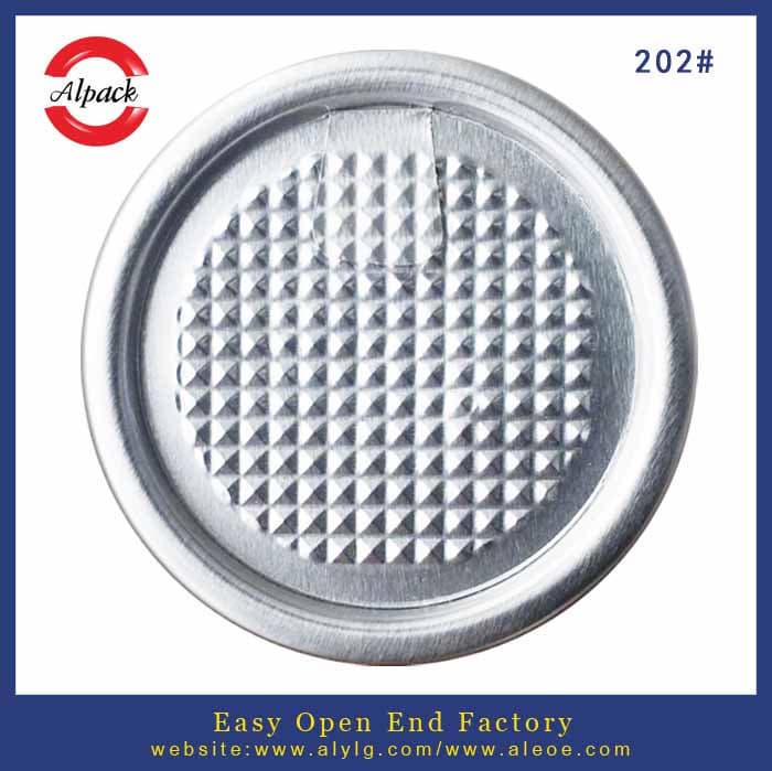 202_ aluminum easy open peel off end